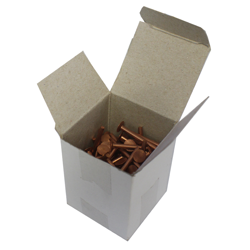 #12 Copper Belt Rivets, 1-1/2