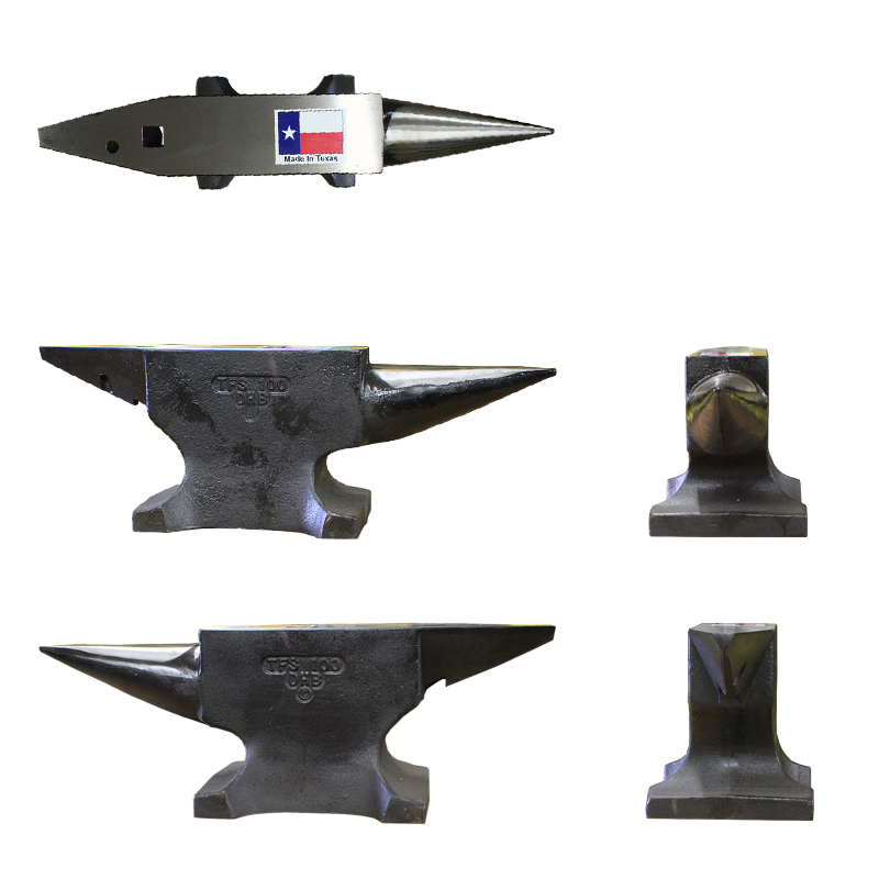 TFS Blacksmith Double Horn Anvil 100 lb-centaurforge.com