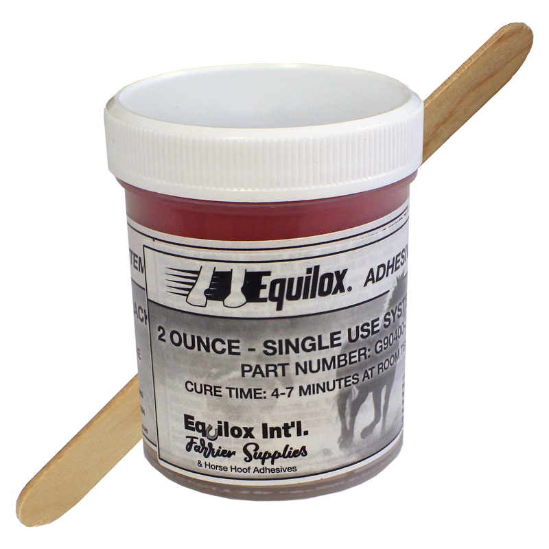 2 oz. - Equilox Adhesive Single-Use Hoof Repair - Black