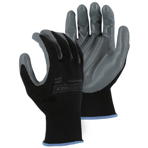 Size Medium - Nitrile Palm Coated Gloves