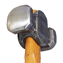 2.5 lbs. - Centaur Hilltop Square Face Rounding Hammer w/ Hickory Handle