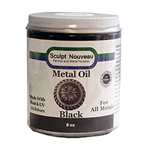 8 oz. - Metal Oil - Black