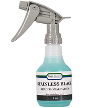 8 oz. - Stainless Black Traditional Black Patinas Spray Bottle