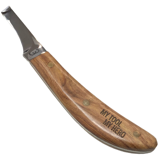 Right Hand - Werkman MTMH Hoof Knife - Drop Blade