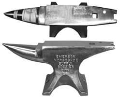 Emerson Anvil 100 lb. with Turning Cams-centaurforge.com